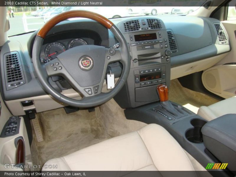 White Diamond / Light Neutral 2003 Cadillac CTS Sedan