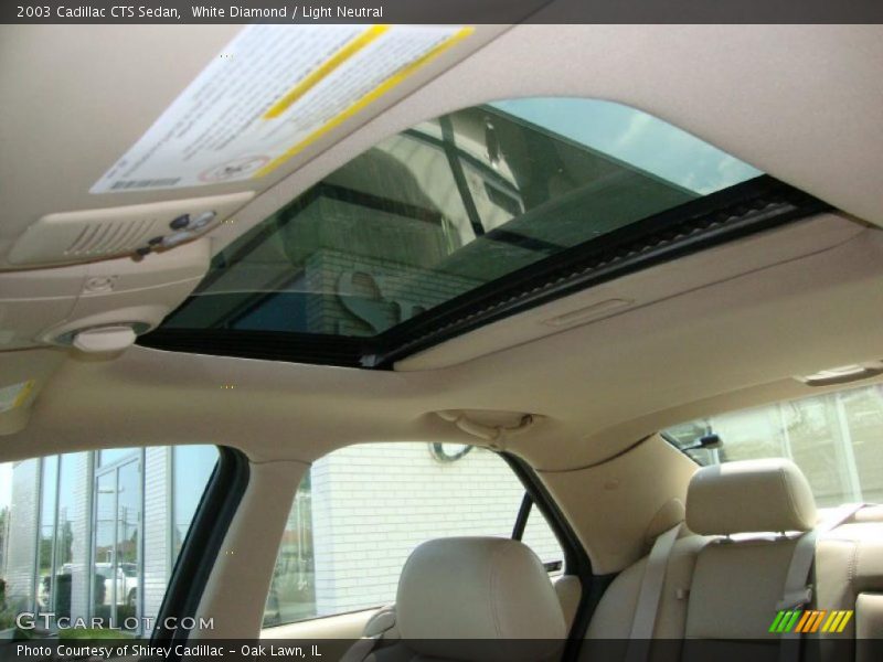 White Diamond / Light Neutral 2003 Cadillac CTS Sedan