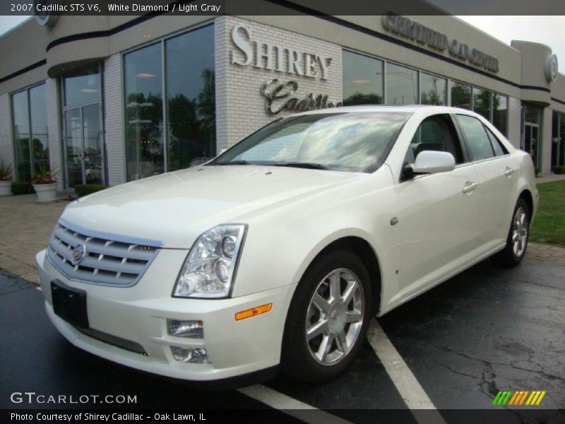 White Diamond / Light Gray 2007 Cadillac STS V6
