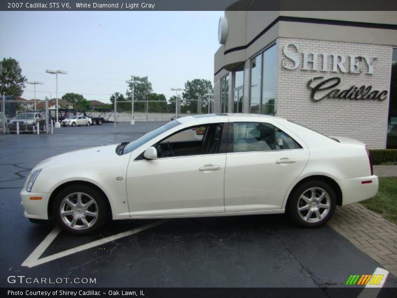 White Diamond / Light Gray 2007 Cadillac STS V6