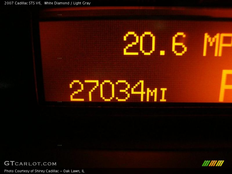 White Diamond / Light Gray 2007 Cadillac STS V6