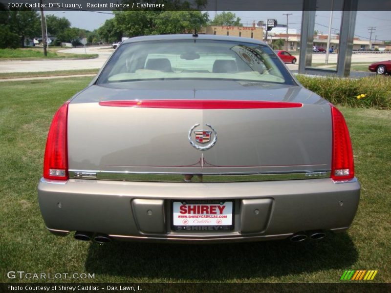 Radiant Bronze / Cashmere 2007 Cadillac DTS Luxury