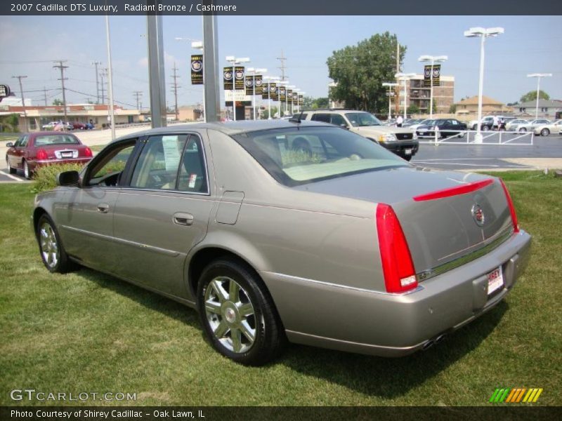 Radiant Bronze / Cashmere 2007 Cadillac DTS Luxury