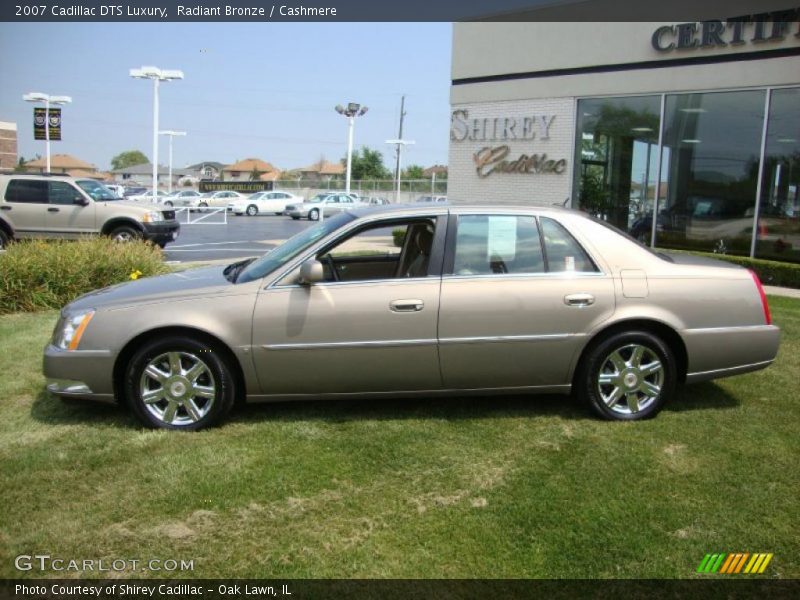 Radiant Bronze / Cashmere 2007 Cadillac DTS Luxury
