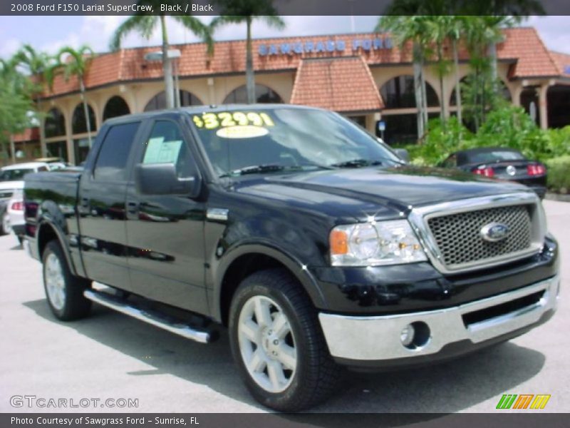 Black / Black 2008 Ford F150 Lariat SuperCrew