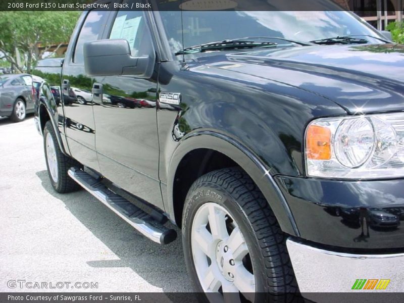 Black / Black 2008 Ford F150 Lariat SuperCrew