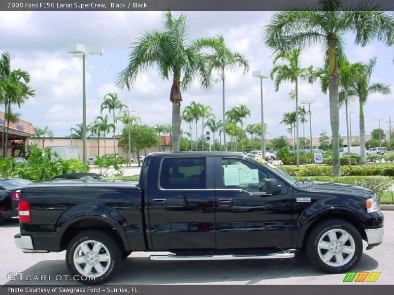 Black / Black 2008 Ford F150 Lariat SuperCrew
