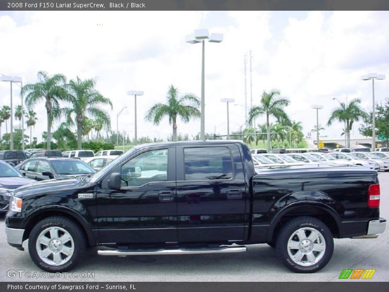 Black / Black 2008 Ford F150 Lariat SuperCrew