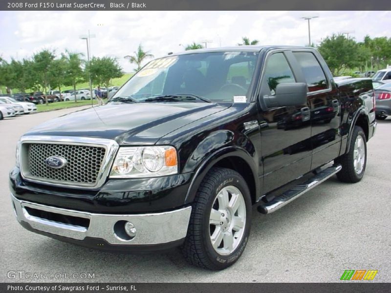 Black / Black 2008 Ford F150 Lariat SuperCrew