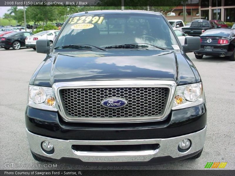 Black / Black 2008 Ford F150 Lariat SuperCrew