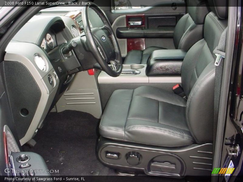Black / Black 2008 Ford F150 Lariat SuperCrew