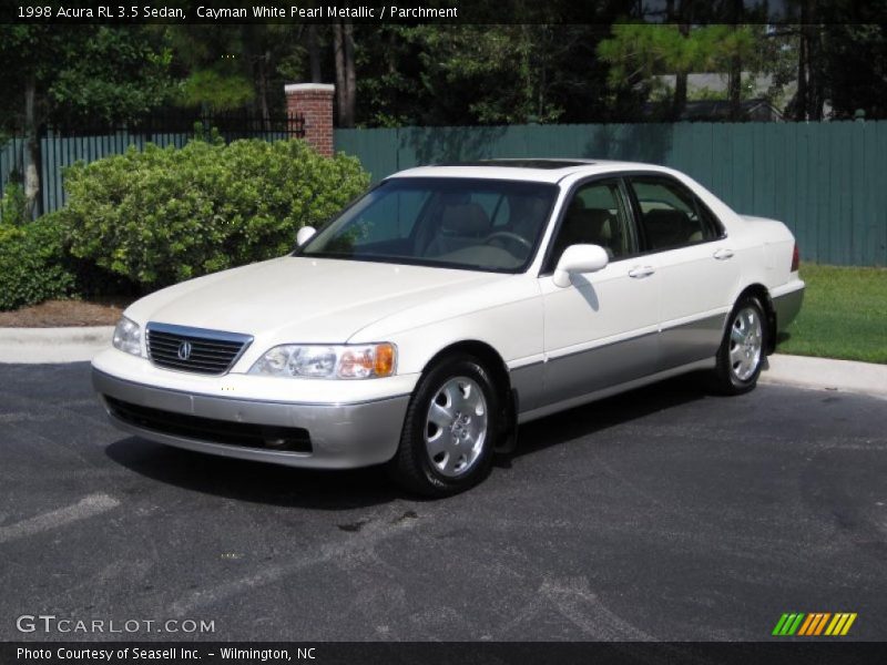 Cayman White Pearl Metallic / Parchment 1998 Acura RL 3.5 Sedan