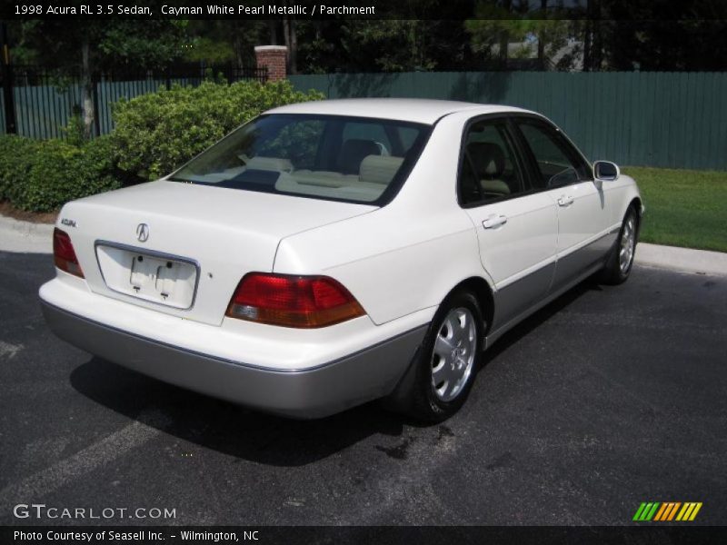 Cayman White Pearl Metallic / Parchment 1998 Acura RL 3.5 Sedan