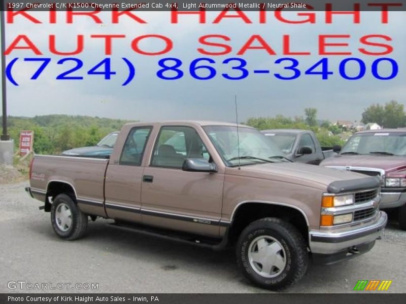 Light Autumnwood Metallic / Neutral Shale 1997 Chevrolet C/K K1500 Cheyenne Extended Cab 4x4