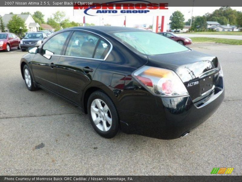 Super Black / Charcoal 2007 Nissan Altima 2.5 S