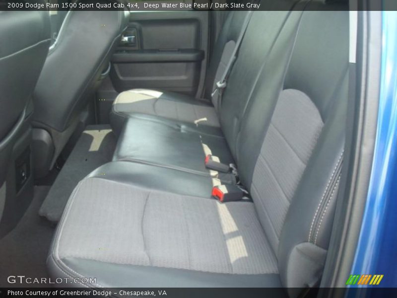 Deep Water Blue Pearl / Dark Slate Gray 2009 Dodge Ram 1500 Sport Quad Cab 4x4
