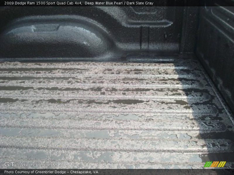 Deep Water Blue Pearl / Dark Slate Gray 2009 Dodge Ram 1500 Sport Quad Cab 4x4