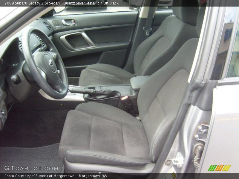Quartz Silver Metallic / Off Black 2009 Subaru Legacy 2.5i Sedan