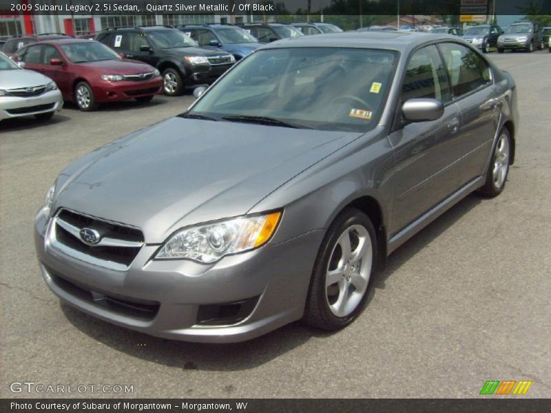 Quartz Silver Metallic / Off Black 2009 Subaru Legacy 2.5i Sedan