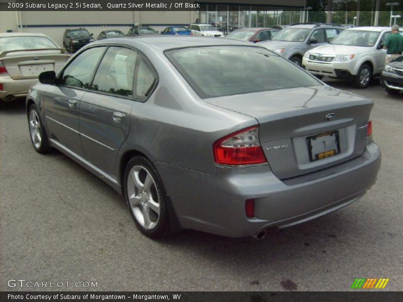 Quartz Silver Metallic / Off Black 2009 Subaru Legacy 2.5i Sedan