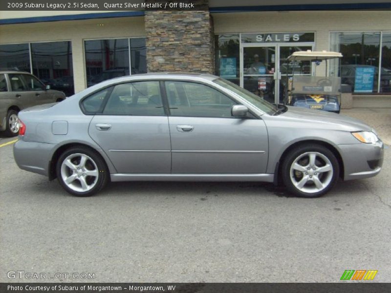 Quartz Silver Metallic / Off Black 2009 Subaru Legacy 2.5i Sedan
