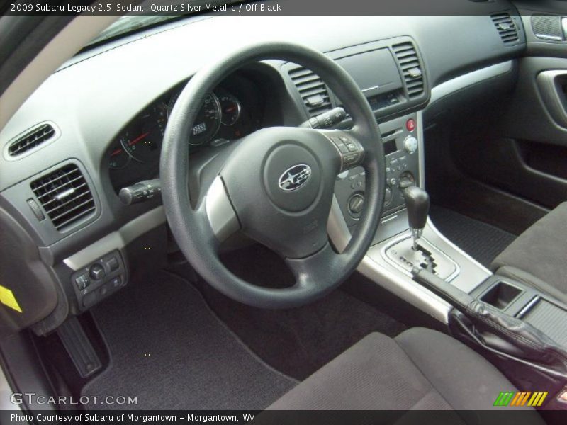 Quartz Silver Metallic / Off Black 2009 Subaru Legacy 2.5i Sedan