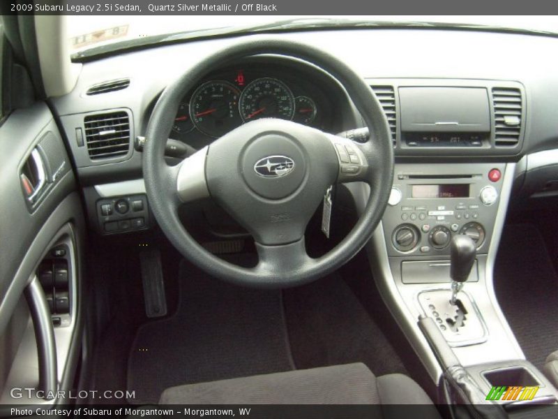 Quartz Silver Metallic / Off Black 2009 Subaru Legacy 2.5i Sedan