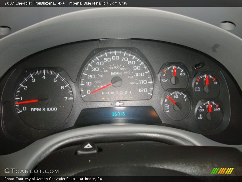 Imperial Blue Metallic / Light Gray 2007 Chevrolet TrailBlazer LS 4x4
