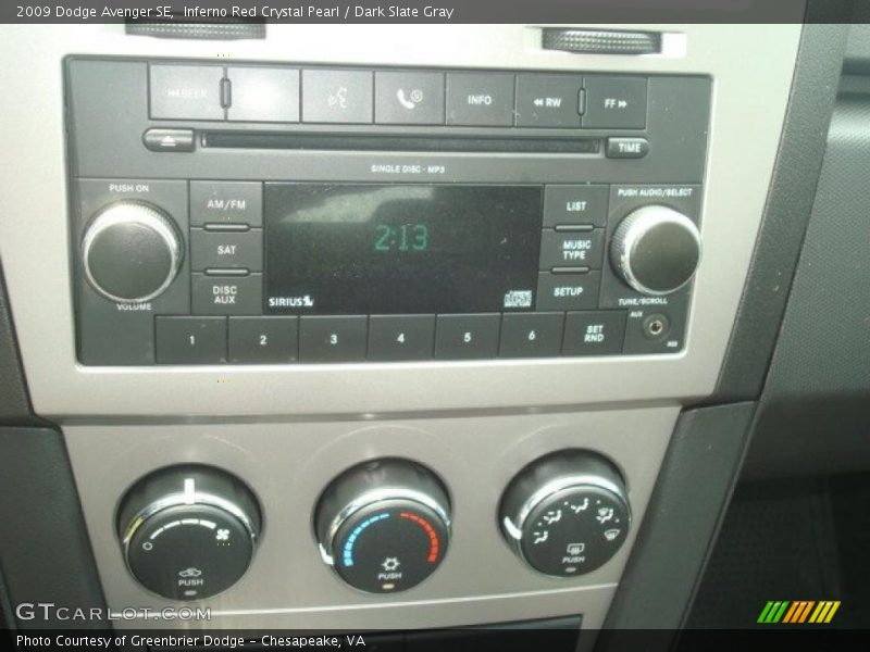 Inferno Red Crystal Pearl / Dark Slate Gray 2009 Dodge Avenger SE