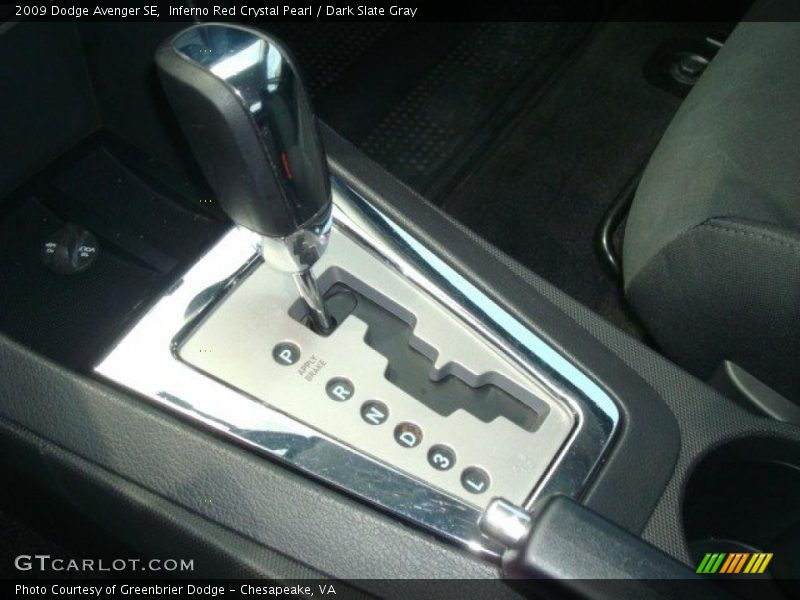 Inferno Red Crystal Pearl / Dark Slate Gray 2009 Dodge Avenger SE