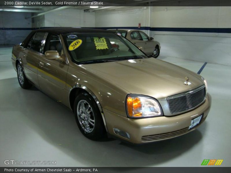 Gold Firemist / Neutral Shale 2000 Cadillac DeVille Sedan