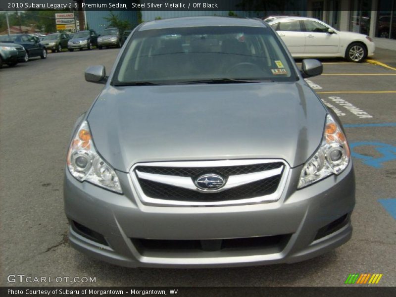Steel Silver Metallic / Off Black 2010 Subaru Legacy 2.5i Premium Sedan