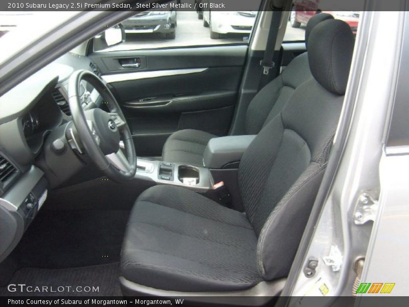 Steel Silver Metallic / Off Black 2010 Subaru Legacy 2.5i Premium Sedan