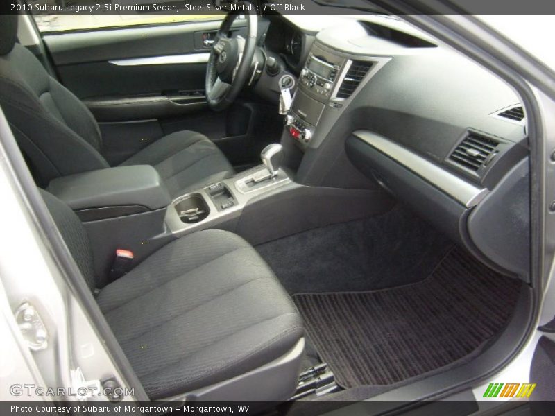 Steel Silver Metallic / Off Black 2010 Subaru Legacy 2.5i Premium Sedan