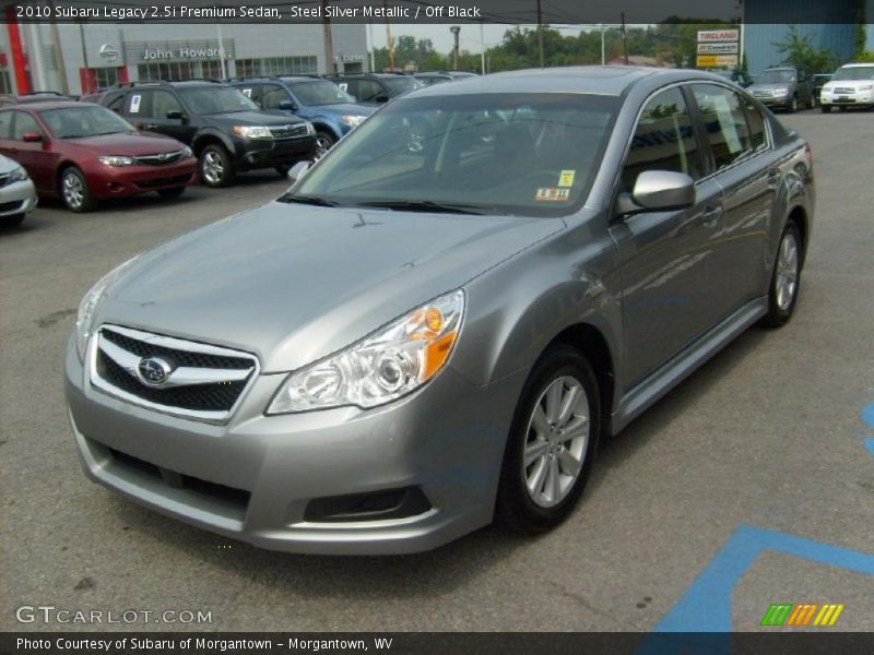 Steel Silver Metallic / Off Black 2010 Subaru Legacy 2.5i Premium Sedan