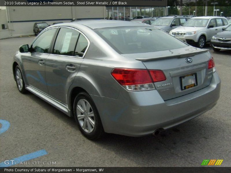 Steel Silver Metallic / Off Black 2010 Subaru Legacy 2.5i Premium Sedan