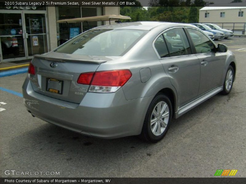 Steel Silver Metallic / Off Black 2010 Subaru Legacy 2.5i Premium Sedan