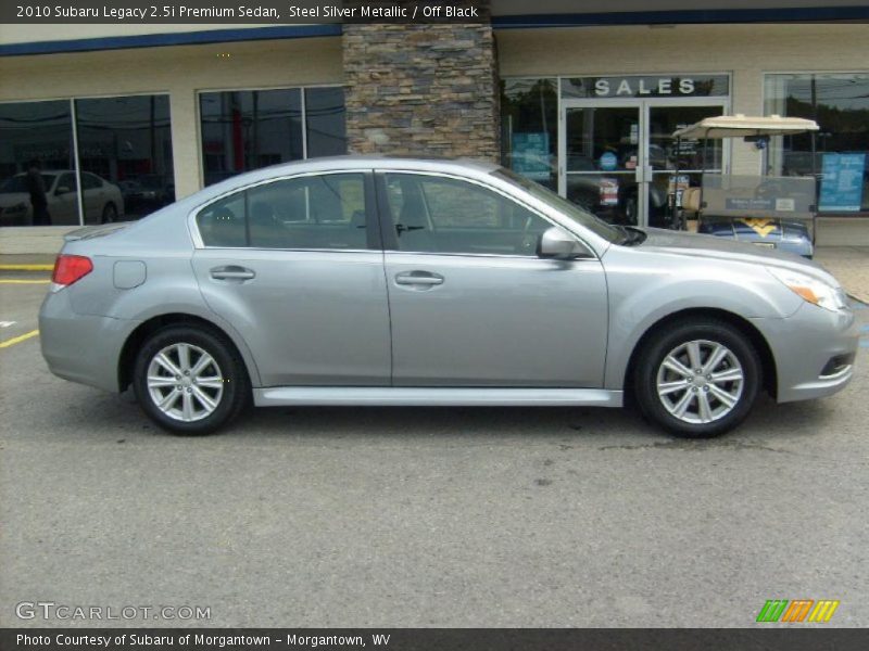 Steel Silver Metallic / Off Black 2010 Subaru Legacy 2.5i Premium Sedan