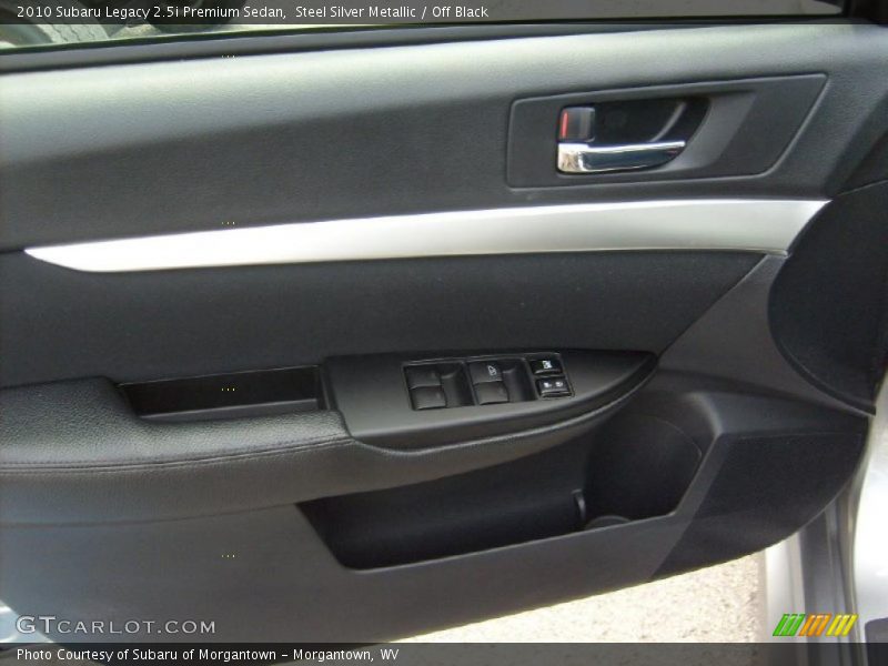 Steel Silver Metallic / Off Black 2010 Subaru Legacy 2.5i Premium Sedan