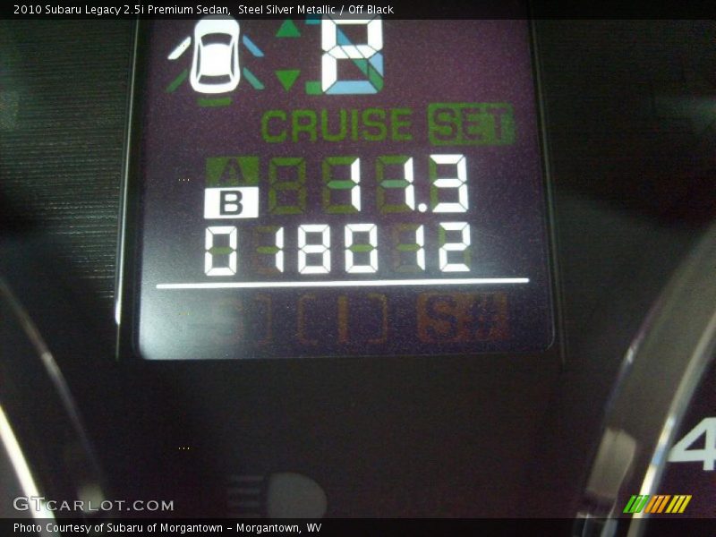 Steel Silver Metallic / Off Black 2010 Subaru Legacy 2.5i Premium Sedan