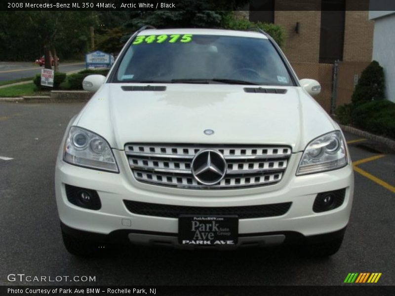 Arctic White / Black 2008 Mercedes-Benz ML 350 4Matic
