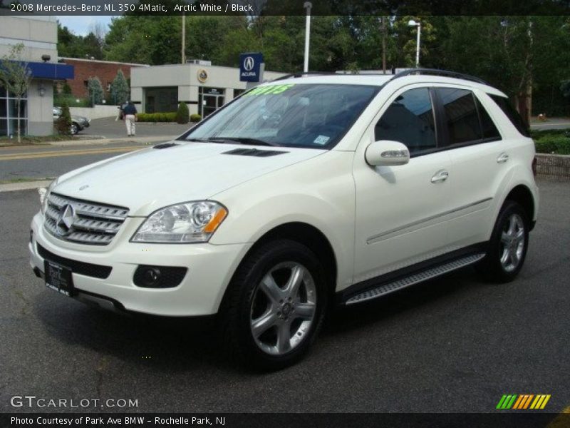 Arctic White / Black 2008 Mercedes-Benz ML 350 4Matic