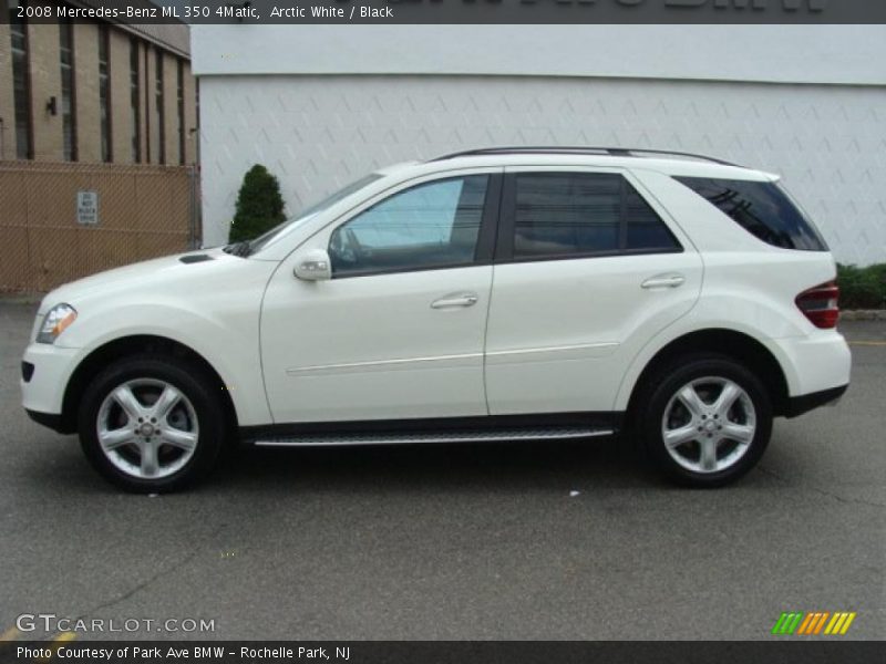 Arctic White / Black 2008 Mercedes-Benz ML 350 4Matic