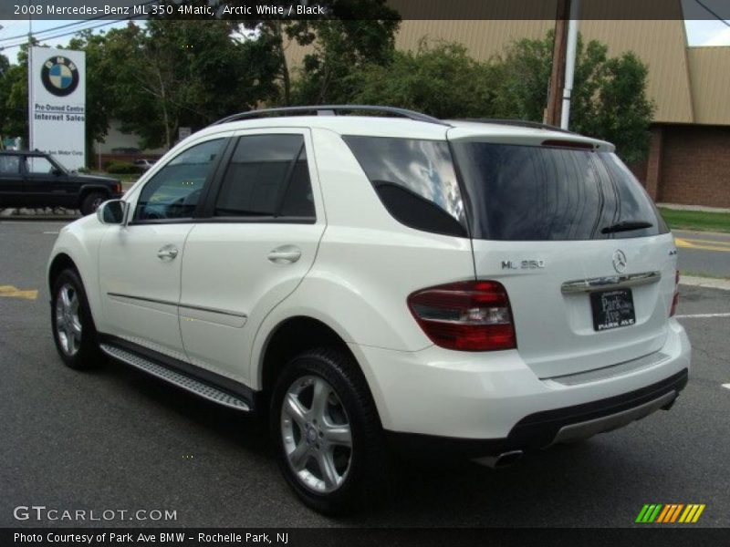 Arctic White / Black 2008 Mercedes-Benz ML 350 4Matic