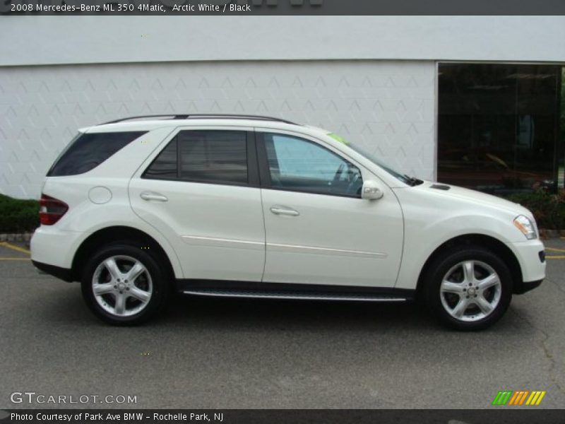 Arctic White / Black 2008 Mercedes-Benz ML 350 4Matic