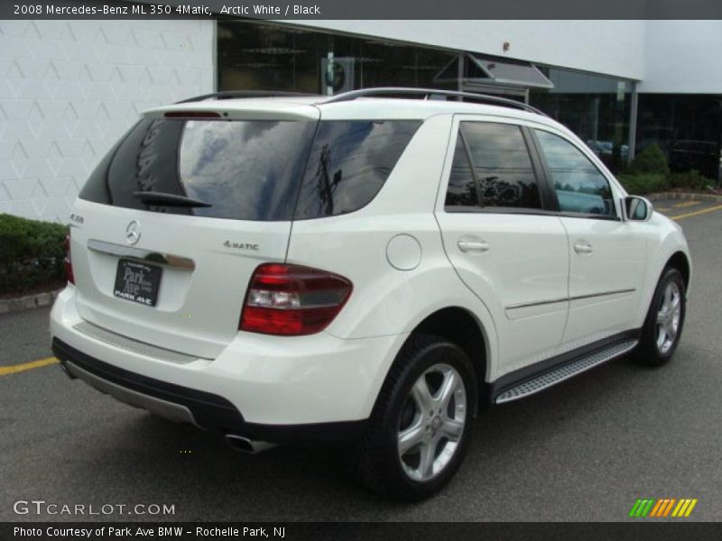 Arctic White / Black 2008 Mercedes-Benz ML 350 4Matic
