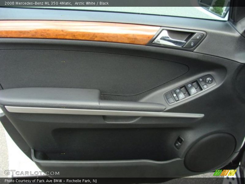 Arctic White / Black 2008 Mercedes-Benz ML 350 4Matic