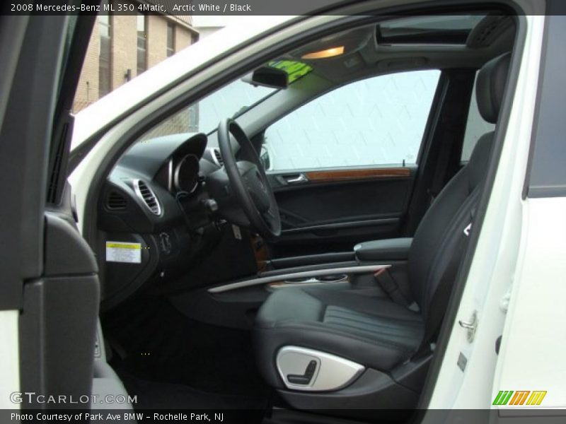 Arctic White / Black 2008 Mercedes-Benz ML 350 4Matic