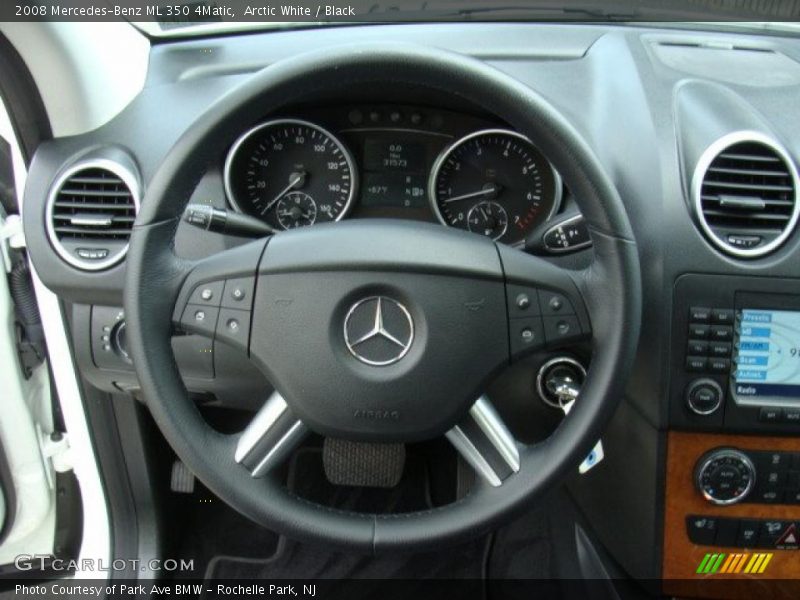 Arctic White / Black 2008 Mercedes-Benz ML 350 4Matic
