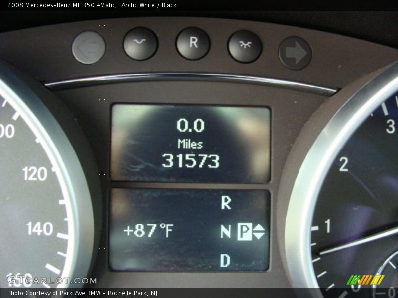 Arctic White / Black 2008 Mercedes-Benz ML 350 4Matic